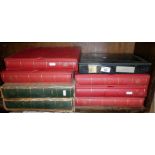 8 large stamp albums