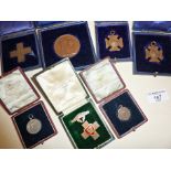 Seven Victorian and Edwardian NRA and other rifle shooting medallions and medals. All in original