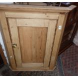 Antique pine corner cabinet