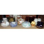 Assorted china and glass