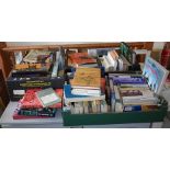 Three boxes of assorted books