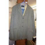 Woman's hunting jacket, size 36, yellow waistcoat and a cravat