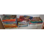 Large quantity of children's annuals, inc. Blue Peter, Tiger and Hurricane, etc.