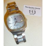 Vintage Tissot steel wrist watch in a Rotary case