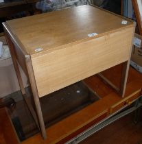 Mid century teak sewing table