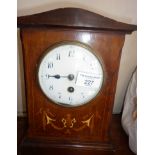 Edwardian inlaid mantle clock with JAPY FRERES movement