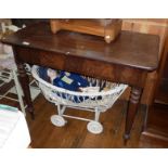 19th c. mahogany side table