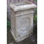 Rectangular chimney pot, 22" high