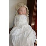 Armand Marseille Dream Baby bisque headed doll with sleeping eyes, mould no. 341/4, 17" high