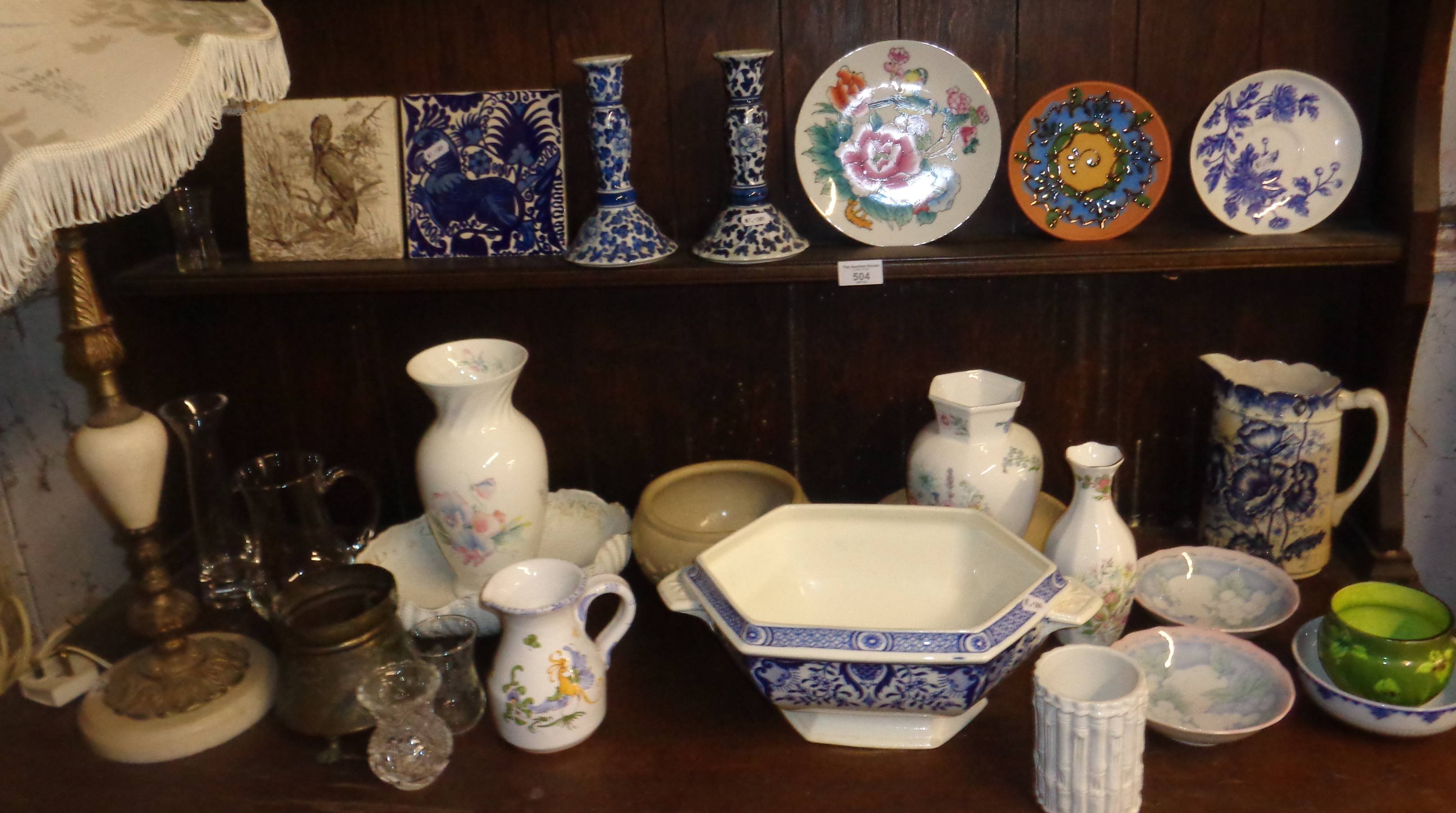 Assorted ceramics and glass etc.