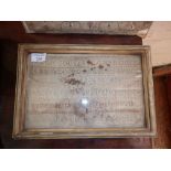 18th c. sampler dated 1797 (A/F) and another similar