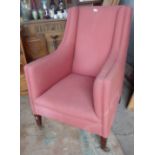 Edwardian upholstered armchair