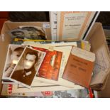 Collection of assorted theatre and movie programmes, Picturegoer postcards, etc., c 1950's and