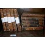 Antiquarian books including "The Spectator Volume the Seventh" and "The Iliad of Homer" 1771, Five