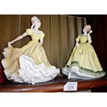 Royal Doulton figurines - "Ninette" & "Paula"