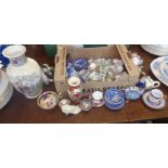 Large collection of miniature china tea sets, etc.