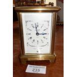 French brass carriage clock