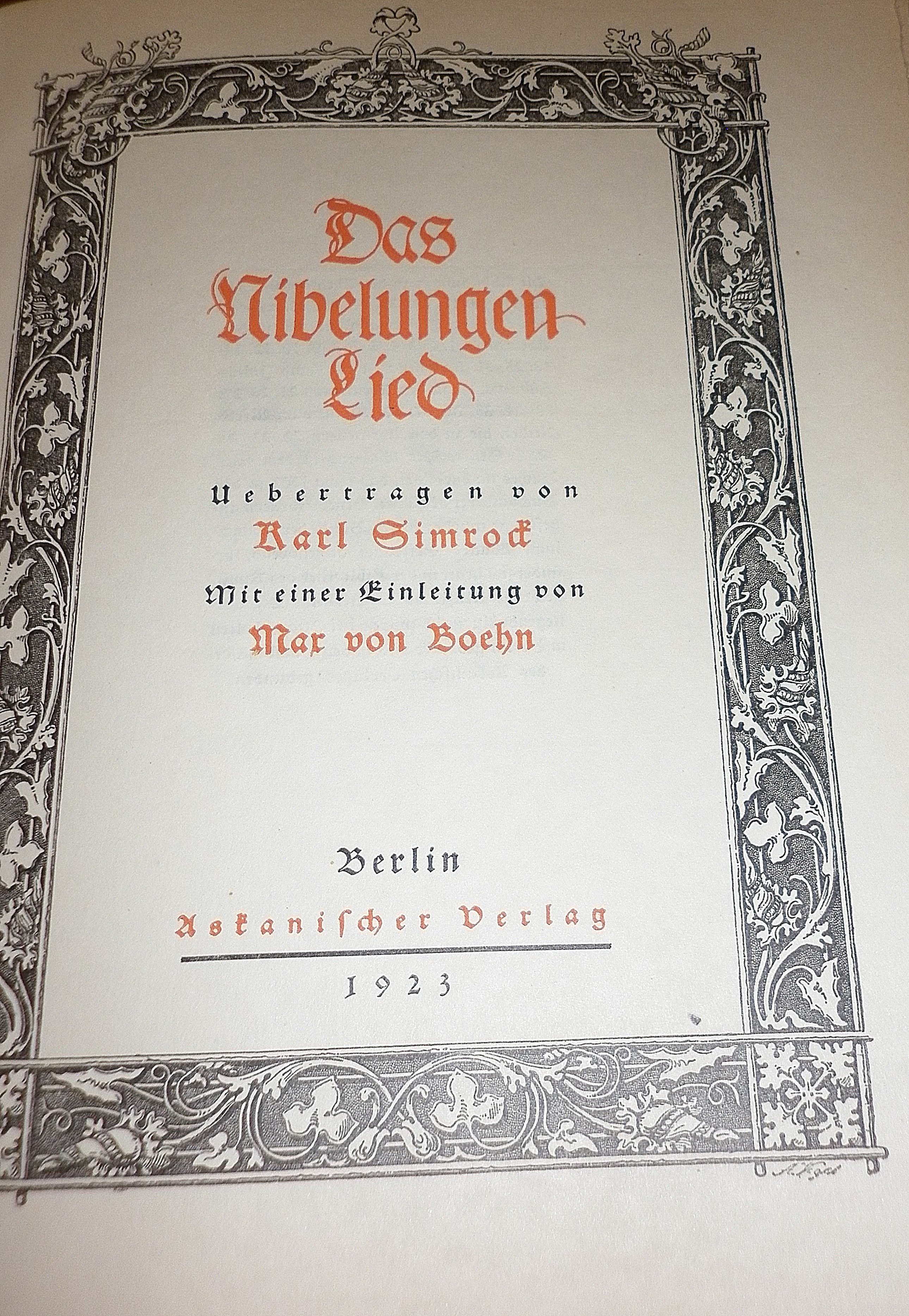 Das Nibelungen lied 1923 illustrated edition - Image 2 of 3