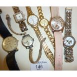 Assorted wrist watches inc. Sekonda, Avia, Oris, etc.