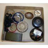 Collection of assorted 19th c. and later small boxes and other objets