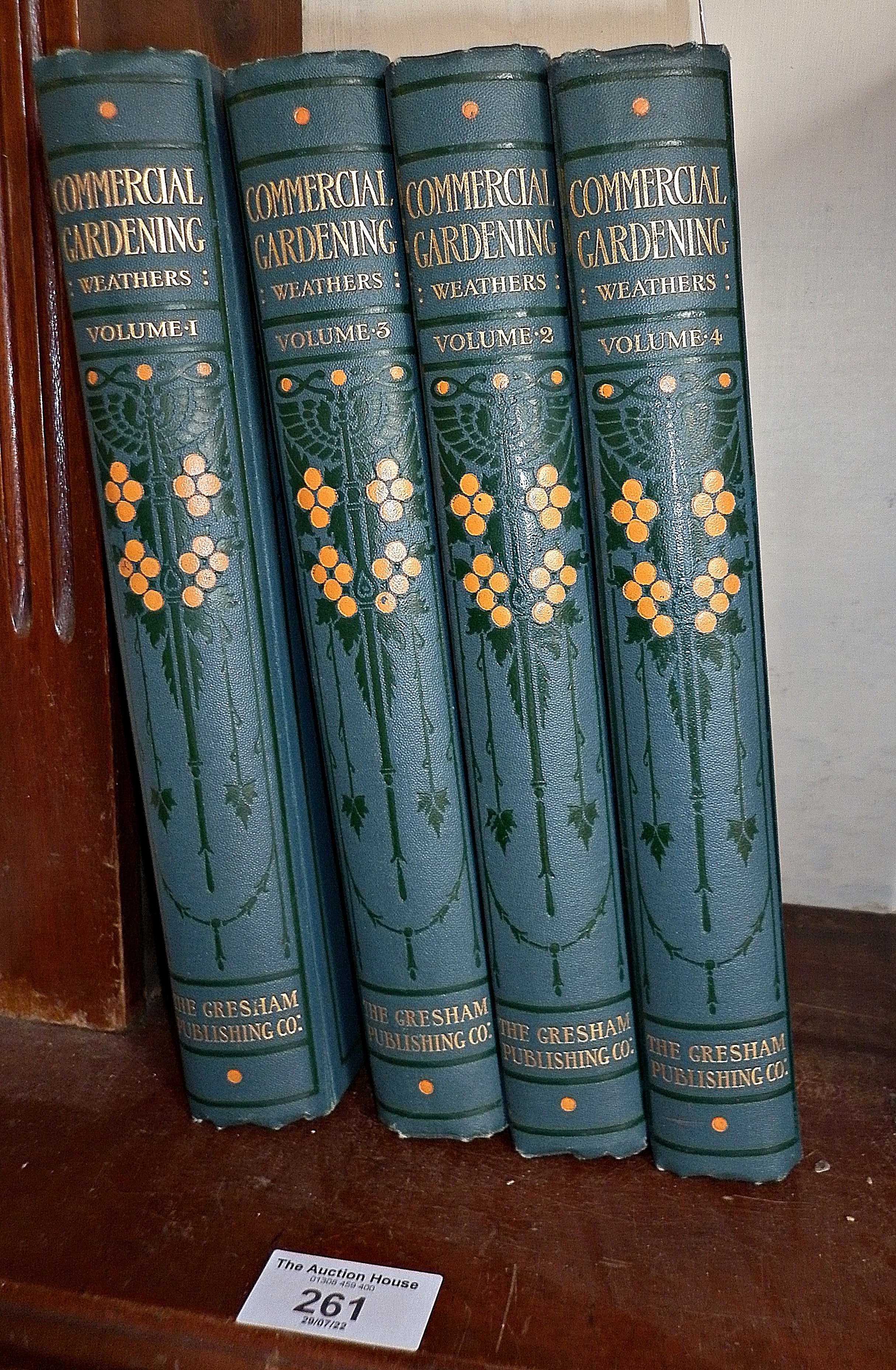 Commercial Gardening edited by John Weathers, 1913, four volumes, pub. The Gresham Publishing