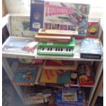 Waddingtons Thunderbirds game, Victory and other jigsaws, pencil boxes and other boxed games