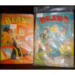 Two vintage Beano comic annuals for the years 1955 and 1958