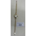 9ct gold Oriosa ladies' watch and bracelet in case (Working) weight approx 12.5g