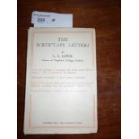 The Screwtape Letters by C.S. Lewis 1942 (Dec) pub The Centenary Press dustwrapper