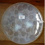 Art Deco Arrears opalescent glass dish