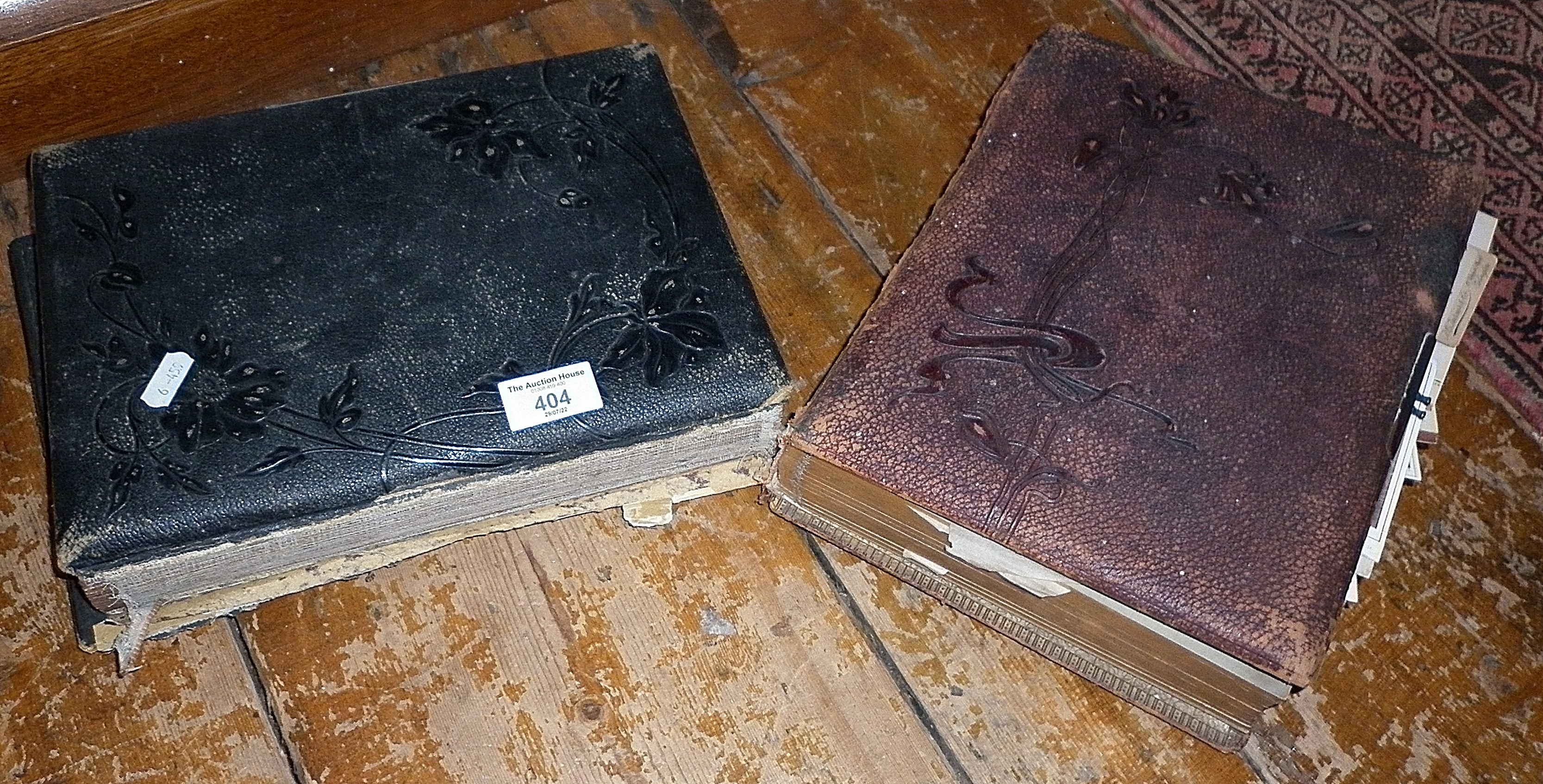 Two Victorian albums of cartes des visite and cabinet cards