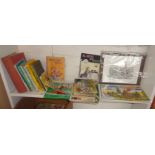 Assorted children's books and albums of tea cards