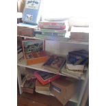 Assorted wood jigsaws including GWR and Victory etc (3 shelves)