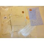 18th c. and 19th c. ephemera, letters with seals - postal history interest. Many addressed to a