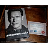 Arnold Schwarzenegger 2012 Hardback 1st Edition "Total Recall" biography, with attached Kindergarten