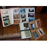 Box of 10 assorted postcard albums