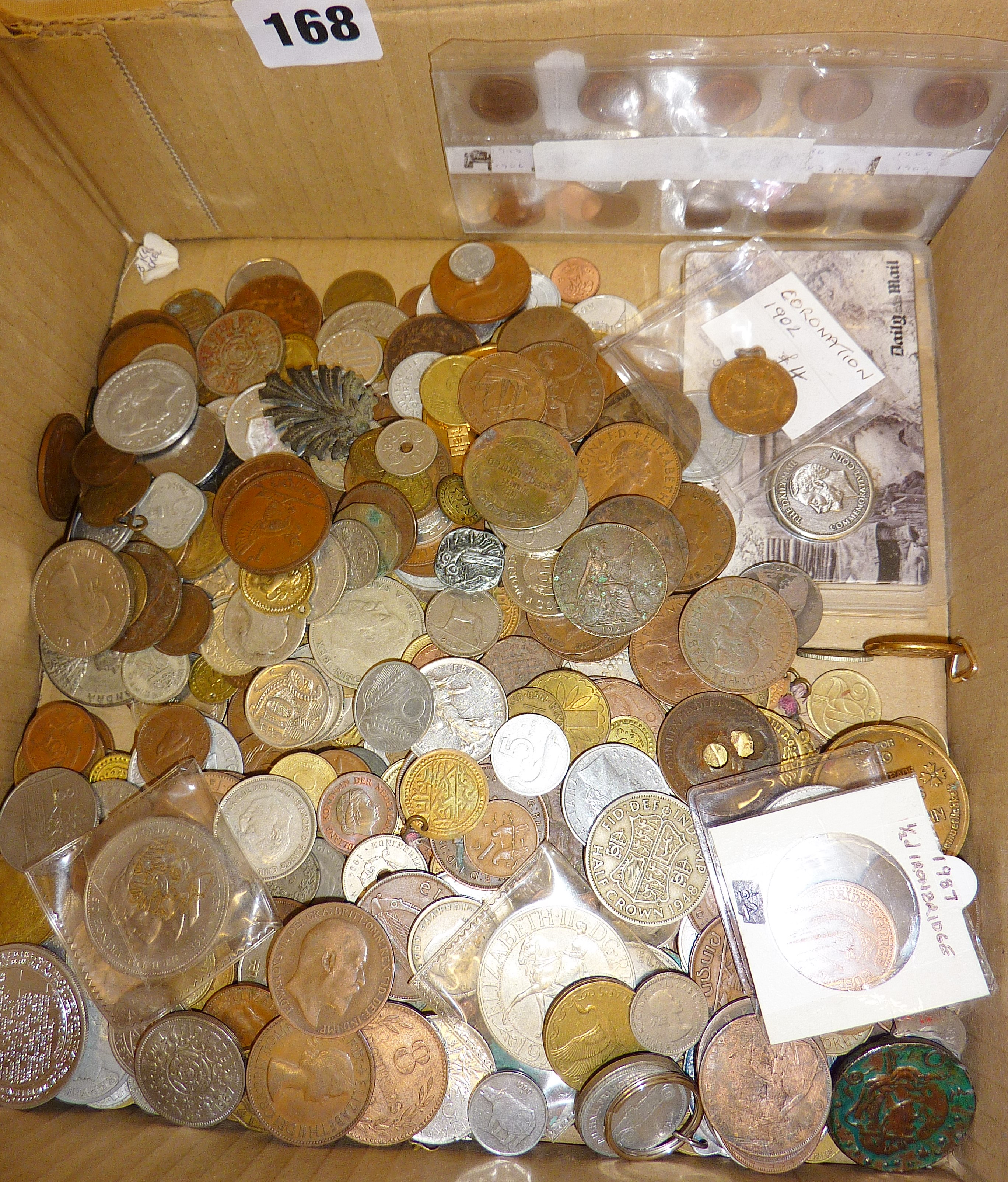 Box of old coins