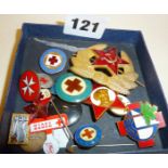 Selection of interesting Soviet Military Russian Insignia, Soviet Red Cross and other badges