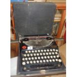 A Remington portable typewriter