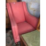 Edwardian upholstered armchair