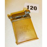 9ct gold cased lighter, marked as P.P. Ltd, total approx weight, 40g