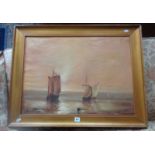 Victorian marine oil on canvas, indistinctly signed 'Pearce'