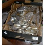 Assorted silver plated cutlery, inc. 44 piece set of St. James pattern and some old English pieces