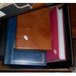 Large quantity of albums and folders containing vintage postcards (approx. 10)