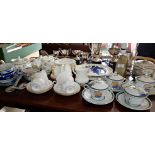 Assorted china inc. Aynsley, Royal Albert, Val D'or, Ridgways and blue and white