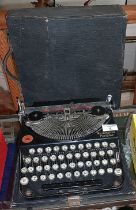 A Remington portable typewriter