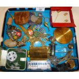 Assorted vintage costume jewellery etc.