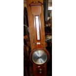 Reproduction mahogany banjo barometer