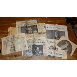 Small quantity of original old newspapers