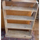 Small pine bookshelves